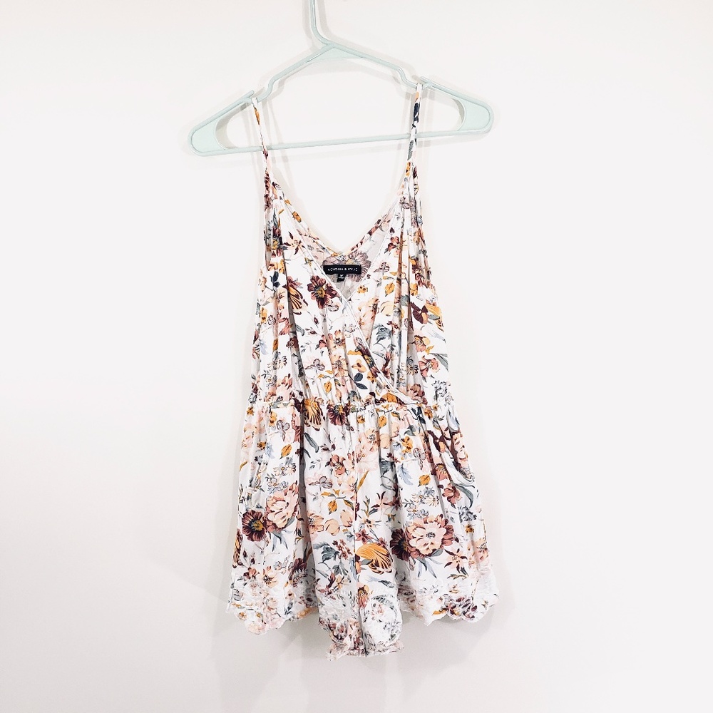 Kendall & Kylie Multicolor Floral Romper Medium - Picture 2 of 10